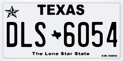 TX license plate DLS6054