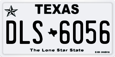 TX license plate DLS6056