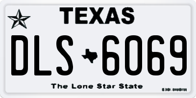 TX license plate DLS6069