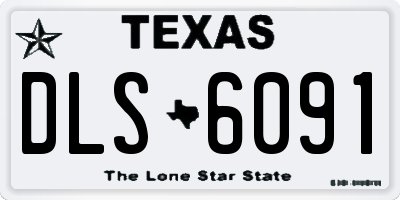 TX license plate DLS6091