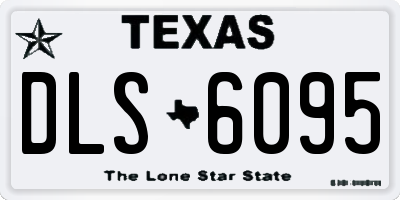 TX license plate DLS6095