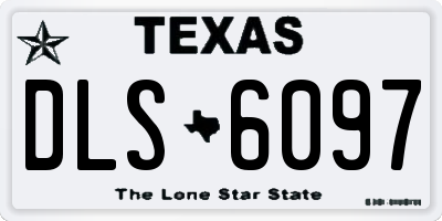 TX license plate DLS6097