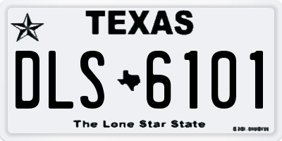 TX license plate DLS6101