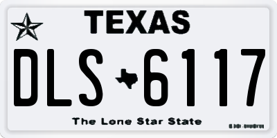 TX license plate DLS6117