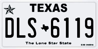 TX license plate DLS6119