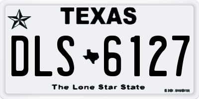 TX license plate DLS6127