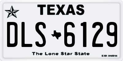 TX license plate DLS6129