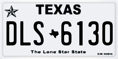TX license plate DLS6130