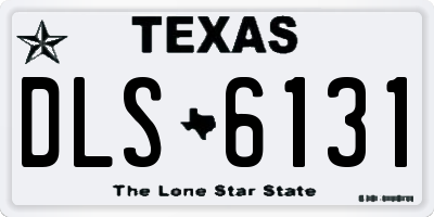 TX license plate DLS6131