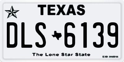 TX license plate DLS6139