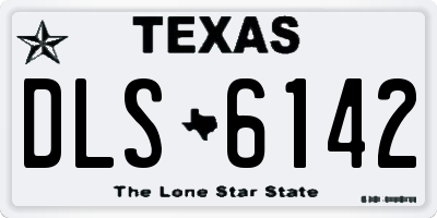 TX license plate DLS6142