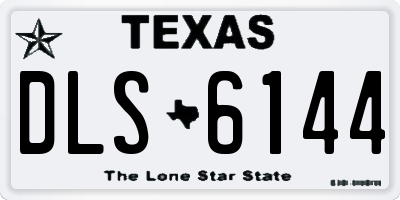 TX license plate DLS6144