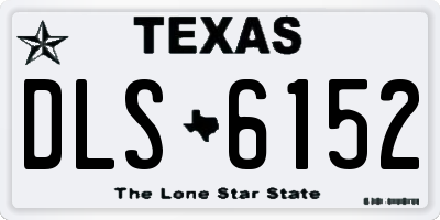 TX license plate DLS6152