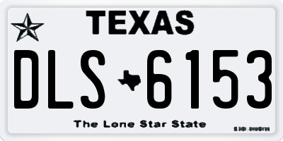 TX license plate DLS6153