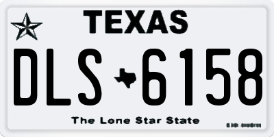 TX license plate DLS6158