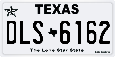 TX license plate DLS6162