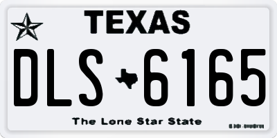 TX license plate DLS6165