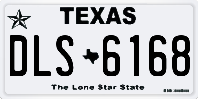 TX license plate DLS6168