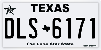 TX license plate DLS6171