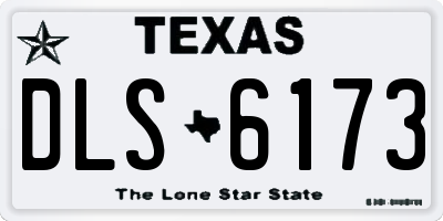TX license plate DLS6173