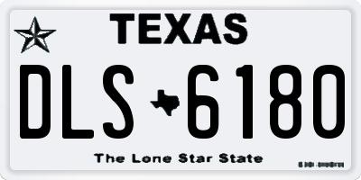 TX license plate DLS6180