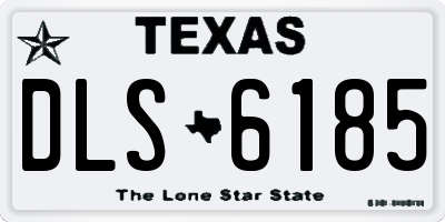 TX license plate DLS6185