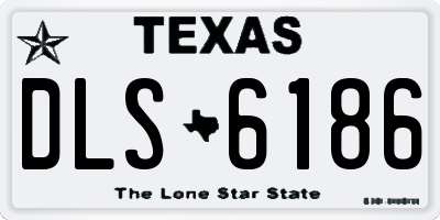 TX license plate DLS6186