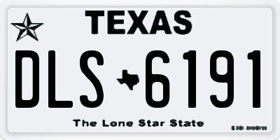 TX license plate DLS6191