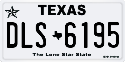 TX license plate DLS6195