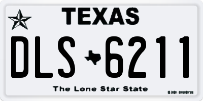 TX license plate DLS6211
