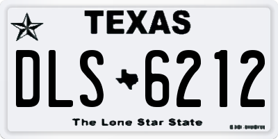 TX license plate DLS6212