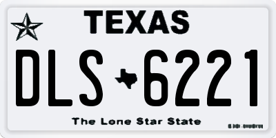 TX license plate DLS6221