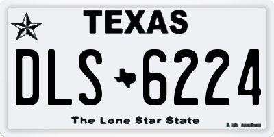 TX license plate DLS6224