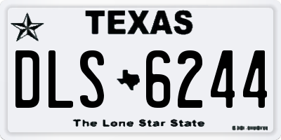 TX license plate DLS6244