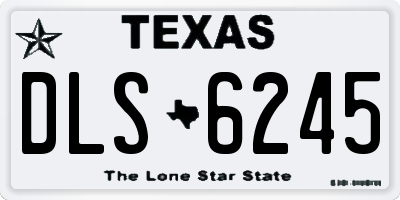 TX license plate DLS6245