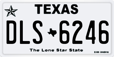 TX license plate DLS6246