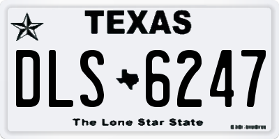 TX license plate DLS6247
