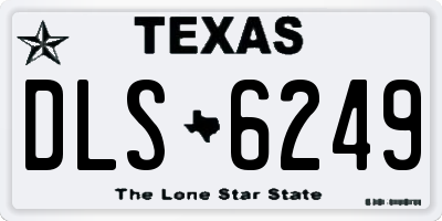 TX license plate DLS6249