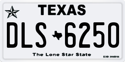 TX license plate DLS6250