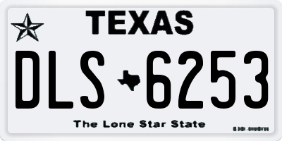 TX license plate DLS6253