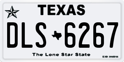 TX license plate DLS6267