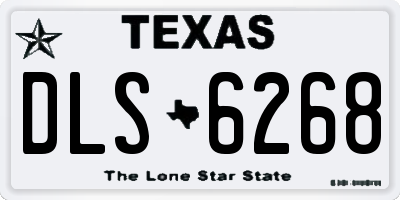 TX license plate DLS6268