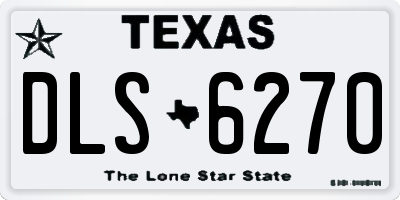 TX license plate DLS6270