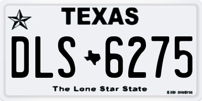 TX license plate DLS6275