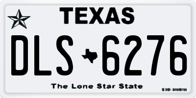 TX license plate DLS6276