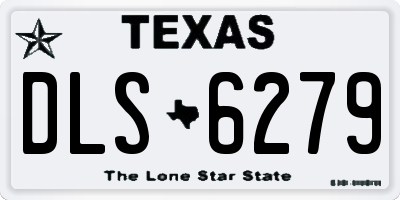 TX license plate DLS6279