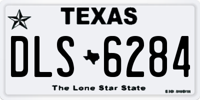 TX license plate DLS6284