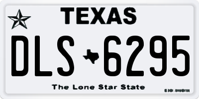 TX license plate DLS6295