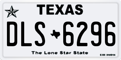 TX license plate DLS6296