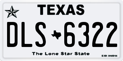 TX license plate DLS6322